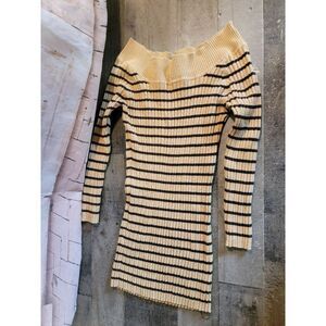 Women's Rue 21 brown striped dress large